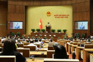 Quang cảnh phiên họp Quốc hội sáng 17-5. Ảnh: QUANG PHÚC