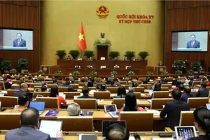 Quang cảnh phiên khai mạc kỳ họp thứ 9 của Quốc hội khóa XV. Ảnh: QUANG PHÚC