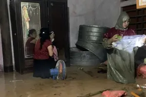 Ngày 25-5, mưa lớn gây ngập nhiều địa phương ở Hà Tĩnh