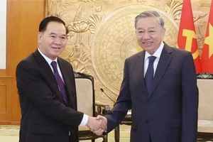 Tổng Bí thư Tô Lâm tiếp Chánh Văn phòng Trung ương Đảng Nhân dân Cách mạng Lào