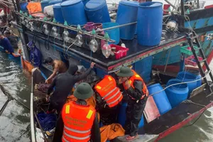 Ứng cứu thành công tàu cá bị chìm