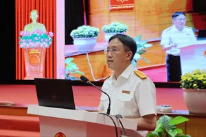 Ông Mai Sơn, Phó Cục trưởng Cục Thuế phát biểu tại hội nghị