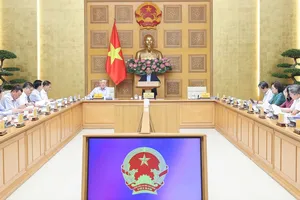 Thủ tướng Phạm Minh Chính chủ trì hội nghị. Ảnh: VIẾT CHUNG