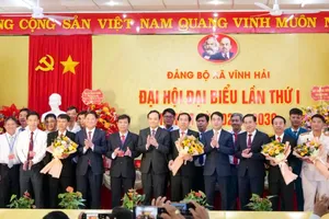Đồng chí Trần Lưu Quang dự Đại hội đại biểu Đảng bộ xã Vĩnh Hải, Khánh Hòa