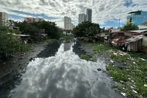 Dự án cải tạo rạch Xuyên Tâm (từ kênh Nhiêu Lộc - Thị Nghè đến sông Vàm Thuật, TPHCM). Ảnh: THANH HIỀN