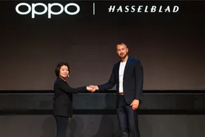 Bà Olivella Liu, Giám đốc Thương hiệu Toàn cầu của OPPO cùng ông Bronius Rudnickas, Giám đốc Tiếp thị Toàn cầu của Hasselblad.