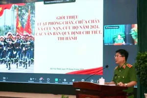 Trung tướng Nguyễn Tuấn Anh phát biểu tại hội nghị