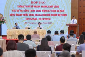 Quang cảnh họp báo. Ảnh: VIẾT CHUNG
