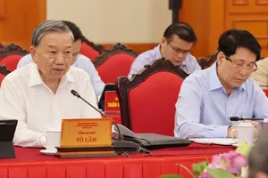 Tổng Bí thư Tô Lâm tại cuộc làm việc. Ảnh: QUANG PHÚC 