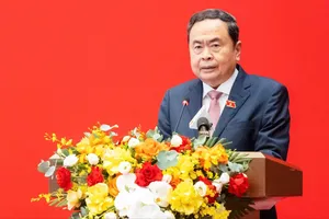 Chủ tịch Quốc hội Trần Thanh Mẫn phát biểu khai mạc hội thảo. Ảnh: PHẠM THẮNG