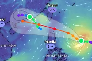 Nhiều dự báo khác nhau về hướng đi của siêu bão Ragasa