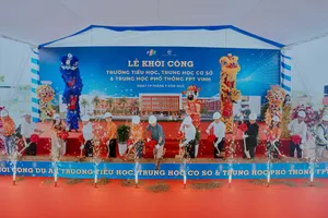 Nghi thức khởi công công trình Trường Tiểu học, THCS, THPT FPT Vinh
