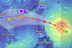 Dự báo bão Ragasa vào Biển Đông với rủi ro thiên tai cấp 4
