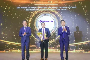 Shinhan Life Việt Nam được vinh danh sản phẩm bảo hiểm đáp ứng nhu cầu bảo vệ tài chính tốt nhất