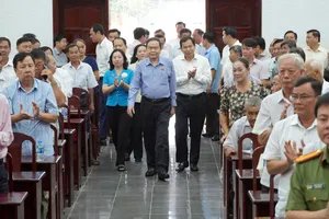 Chủ tịch Quốc hội Trần Thanh Mẫn tiếp xúc cử tri tại xã Tân Hòa, TP Cần Thơ