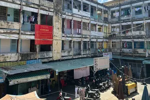 Chung cư Vĩnh Hội, phường Khánh Hội, TPHCM. Ảnh: THANH HIỀN