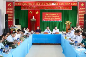 Toàn cảnh buổi làm việc tại xã Tam Hải