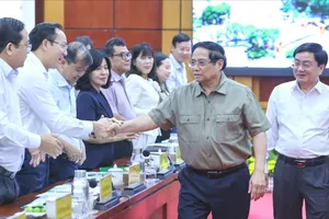 Thủ tướng Phạm Minh Chính làm việc với tỉnh Tây Ninh. Ảnh: VGP/Nhật Bắc