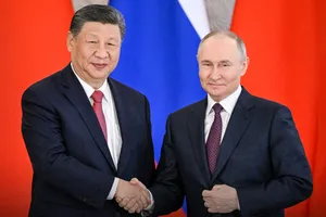 Chủ tịch Trung Quốc Tập Cận Bình và Tổng thống Nga Vladimir Putin. Ảnh: RT