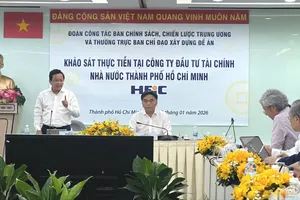 Ông Nguyễn Đức Hiển, Phó trưởng Ban Chính sách, Chiến lược Trung ương phát biểu tại buổi làm việc