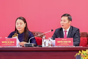 Họp báo quốc tế về Đại hội đại biểu toàn quốc lần thứ XIV của Đảng. Ảnh: ĐỖ TRUNG