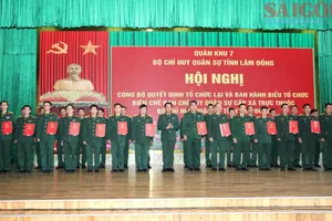 Lâm Đồng điều động hơn 600 sĩ quan, quân nhân về Ban Chỉ huy quân sự cấp xã