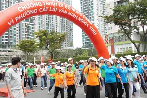 Đi bộ đồng hành, phường Cát Lái huy động hơn 5 tỷ đồng cho an sinh xã hội