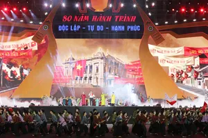 Chương trình nghệ thuật quốc gia “80 năm Hành trình Độc lập - Tự do - Hạnh phúc” diễn ra tại Hà Nội ngày 1-9-2025. Ảnh minh họa theo bài