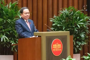 Chủ tịch Quốc hội Trần Thanh Mẫn phát biểu tại cuộc gặp