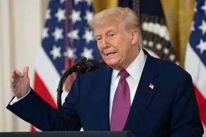 Tổng thống Mỹ Donald Trump phát biểu tại Nhà Trắng, Washington, D.C. Ảnh: THX