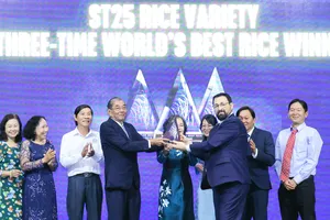 ST25 được vinh danh “Gạo ngon nhất thế giới” tại chính quê nhà