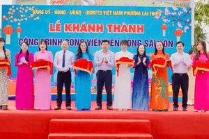 Khánh thành công viên ven sông Sài Gòn ở phường Lái Thiêu