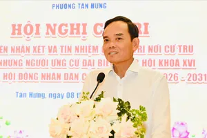 Cử tri tín nhiệm 100%, giới thiệu đồng chí Trần Lưu Quang ứng cử đại biểu Quốc hội