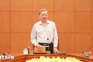 Tổng Bí thư Tô Lâm phát biểu tại cuộc làm việc. Ảnh: TTXVN phát