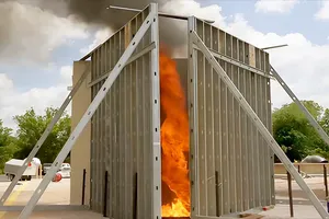 Thử nghiệm tạo xoáy lửa (ẢNH: TEXAS A&M)