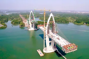 Cầu Phước An dần thành hình