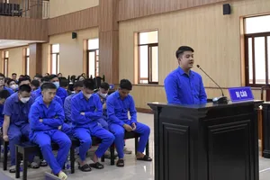 Bị cáo Nguyễn Hữu Đạt tại phiên tòa sơ thẩm