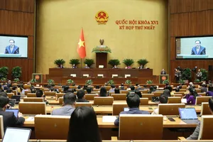 Các đại biểu Quốc hội tại phiên họp sáng 24-4. Ảnh: QUANG PHÚC