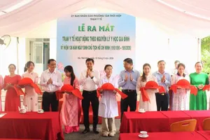 Lễ ra mắt Trạm Y tế Tân Thới Hiệp hoạt động theo nguyên lý y học gia đình. Ảnh: HCDC
