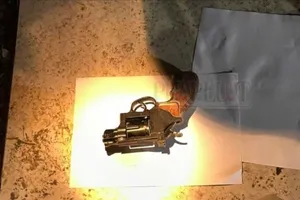 Khẩu súng được nhóm đối tượng cất giấu