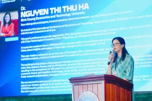 TS Nguyễn Thị Thu Hà, Hiệu trưởng BETU phát biểu khai mạc hội thảo