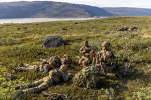 Những binh lính nghĩa vụ đầu tiên tới Greenland. Ảnh: Lực lượng Vũ trang Đan Mạch