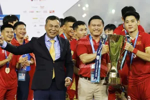 Đội tuyển Việt Nam trong niềm vui vô địch ASEAN Cup 2026