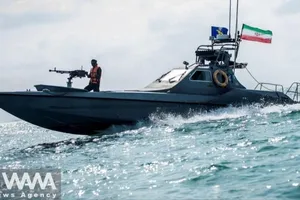 Tàu của Hải quân Vệ binh Cách mạng Hồi giáo Iran (IRGC). Ảnh: WANA