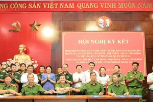 Công an và quân sự các đơn vị giáp ranh phối hợp đảm bảo ANTT