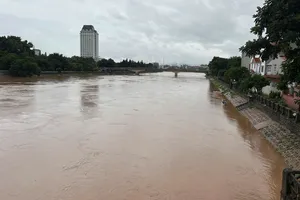 Nước trên các sông ở Phú Thọ, Ninh Bình, Thanh Hóa lên nhanh
