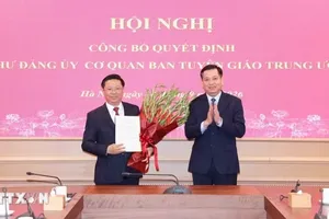 Đồng chí Trần Thanh Lâm giữ chức Bí thư Đảng ủy Cơ quan Ban Tuyên giáo Trung ương 