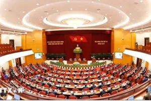Hội nghị lần thứ tư Ban Chấp hành Trung ương Đảng khóa XIV bế mạc vào chiều 8-10. Ảnh: TTXVN