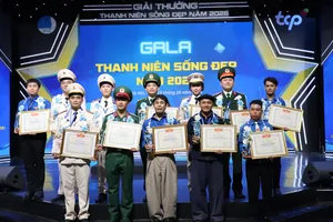 Những gương mặt “Thanh niên sống đẹp” năm 2026. Ảnh: TIẾN CƯỜNG