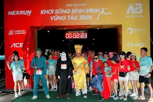 Các vận động viên chuẩn bị xuất phát